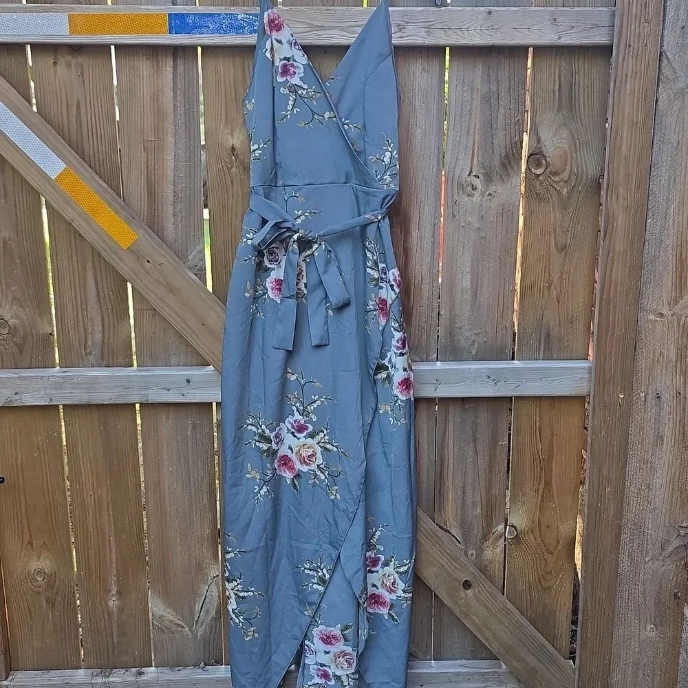 Floral Wrap Maxi Dress